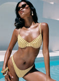 The Deep End Bikini Bottoms Yellow Stripe