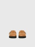 Raxton Faux Suede Clogs Brown