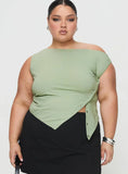 Karre Off The Shoulder Top Sage Curve