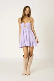 Argie Lavender Strapless Romper