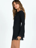 Lukea Long Sleeve Mini Dress Black