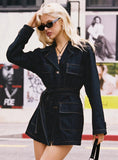 Giselle Mini Dress Dark Denim