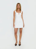 Alyana Textured Mini Dress White