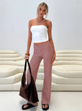 Next To Me Lounge Pant Red White Stripe
