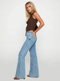 Magic Mirror Mid Rise Bootleg Jeans Ice Wash Petite