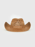 Double Take Woven Cowgirl Hat Tan