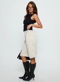 Jakai Longline Tailored Short Cream