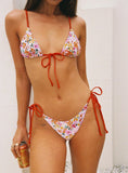 Love And Light Tie Side Bikini Bottoms Multi Floral