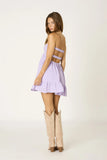 Argie Lavender Strapless Romper