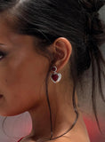 Blanchette Earrings Silver Red