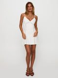 Waterlily Mini Dress White