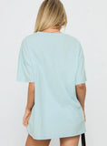 California Sugar Oversized Graphic Tee Blue