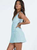 Nellie Mini Dress Blue Polka Dot