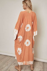 As You Wish Light Clay Tie Dye Kimono