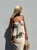 Long Summer Nights Top Ivory