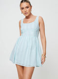 Lorinda Mini Dress Blue