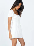 Fauci Mini Dress White