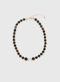 In Your Life Beaded Necklace Brown Pearl