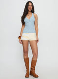 Ellasyn Bow Detail Halter Top Blue