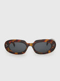 Best Shot Oval Sunglasses Tort Black