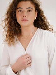 Ettika Triple Snake Chain Necklace