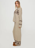 Anok Star Pants Brown Cream