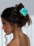 Malissa Flower Hair Clip Blue