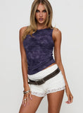 Lunaline Lace Micro Shorts White