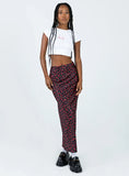 Jodie Maxi Skirt Black Floral