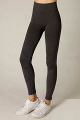 NIKIBIKI Vintage Black Ribbed High Rise Leggings