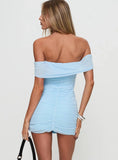Dejaview Strapless Mini Dress Blue