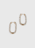 Merivale Diamante Earrings Gold