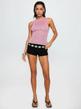 No Pretending Top Pink Glitter