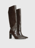 Good Judgement Knee High Boots Chocolate