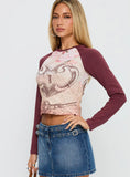 Lock and Key Long Sleeve Top Multi