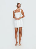 Asterie Bow Detail Mini Dress White
