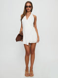 Summer Renaissance Wrap Playsuit White