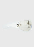 Audree Star Detail Sunglasses Silver Smoke