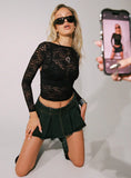 Allure 90s Mini Skort Charcoal