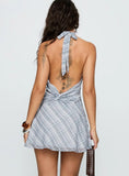Best Mistake Halter Mini Dress Multi