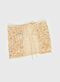 Sonique Sequin Crochet Sarong Gold