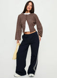 Dawsen Button Down Cardigan Brown