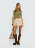 Samarie Cargo Mini Skirt Concrete
