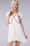 Madano Beach White Babydoll Dress