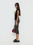 Enmu Capri Trouser Charcoal Grey