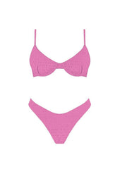 Maua Pink Smocked Bikini