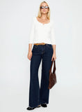 Desirae 3/4 Sleeve Top White