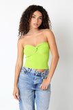 Becca Apple Green Twist Knot Tube Top