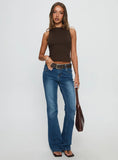 Georgetta Bust Detail Cami Top Brown