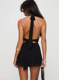 Got Me Started Romper Black Petite